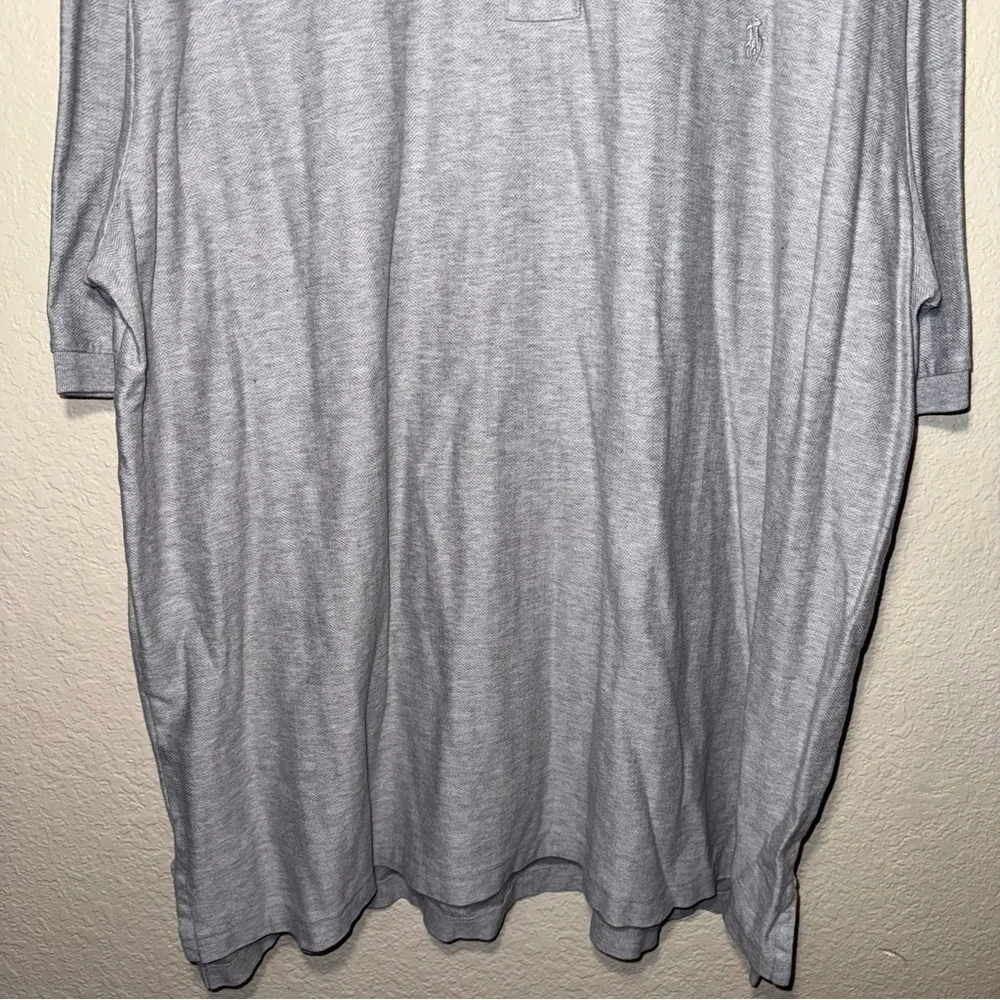 Polo Ralph Lauren Gray Polo Shirt Men’s 2XLT Tall Pima Cotton Short Sleeve